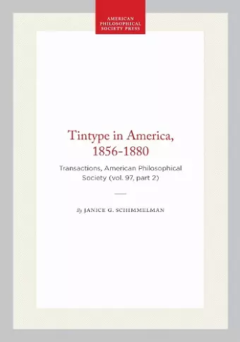 Tintype in America, 1856-1880 cover