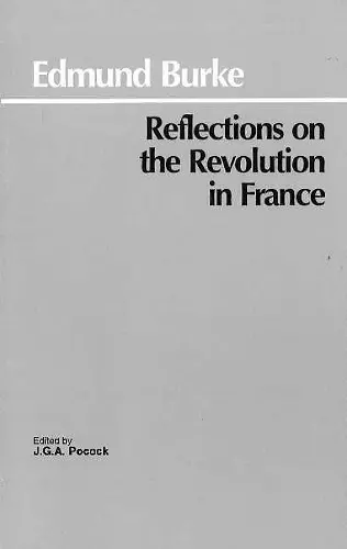 Reflections on the Revolution in France cover