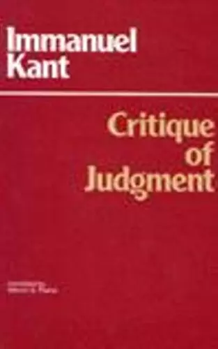 Critique of Judgment cover