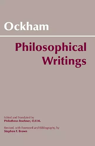 Ockham: Philosophical Writings cover