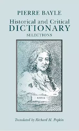 Historical and Critical Dictionary cover