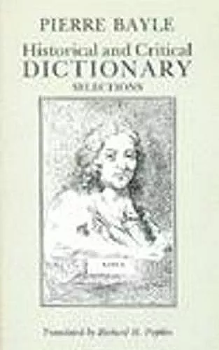 Historical and Critical Dictionary cover