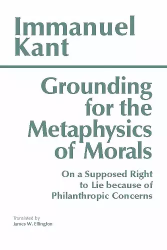 Grounding for the Metaphysics of Morals cover