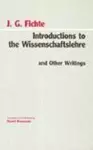 Introductions to the Wissenschaftslehre and Other Writings (1797-1800) cover