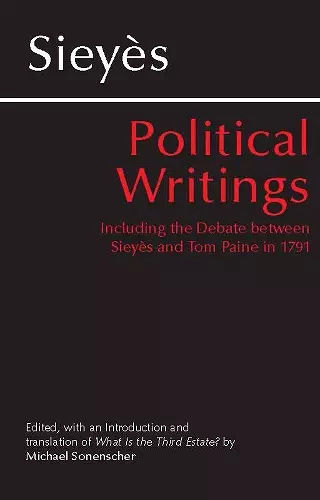 Sieyes: Political Writings cover