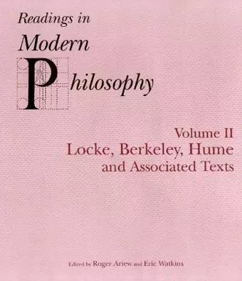 Readings In Modern Philosophy, Volume 2 cover