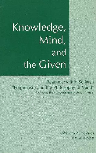 Knowledge, Mind & the Given cover