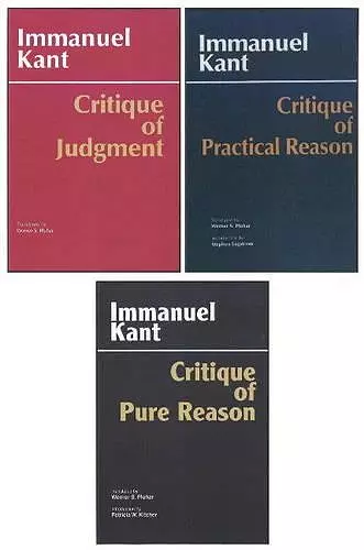 Three Critiques, 3-volume Set cover