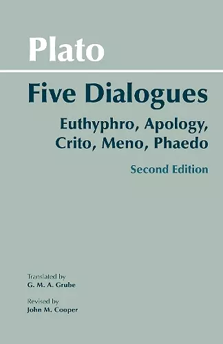 Plato: Five Dialogues cover