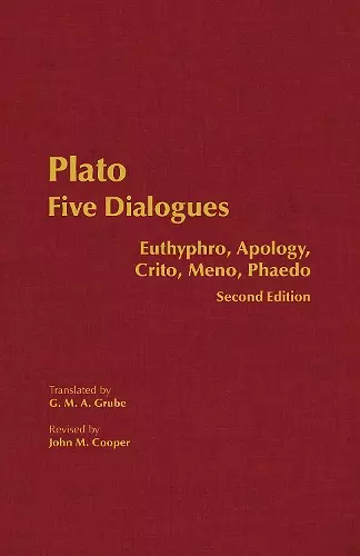 Plato: Five Dialogues cover