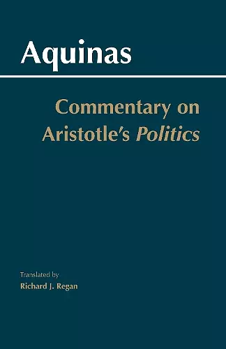 Commentary on Aristotle's Politics cover