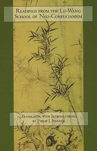 Readings from the Lu-Wang School of Neo-Confucianism cover