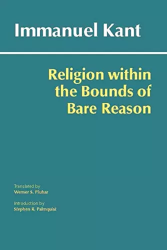 Religion within the Bounds of Bare Reason cover