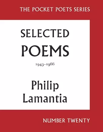 Selected Poems of Philip Lamantia, 1943-1966 cover