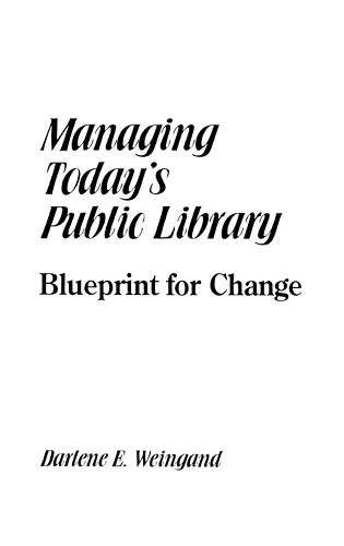 Managing Today's Public Library cover