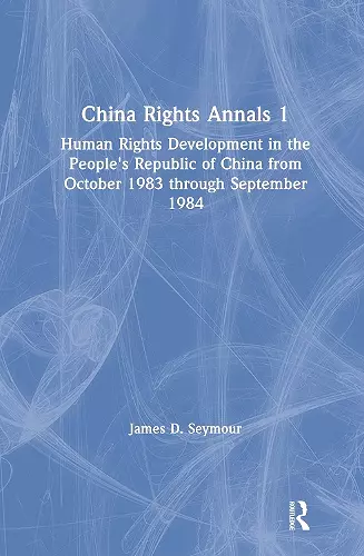 China Rights Annals cover