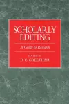 Scholarly Editing cover