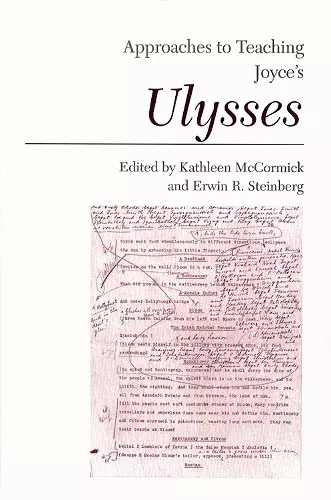 Approaches to Teaching Joyce's Ulysses cover