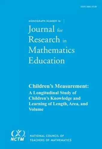 JRME Monograph 16: Children's Measurement cover
