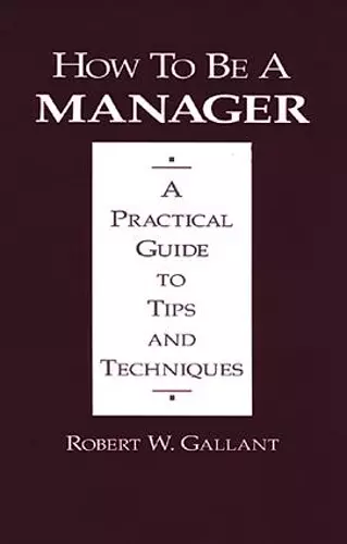 How to be a Manager cover