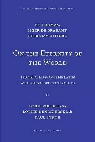 On the Eternity of the World cover