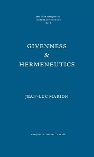 Givenness & Hermeneutics cover