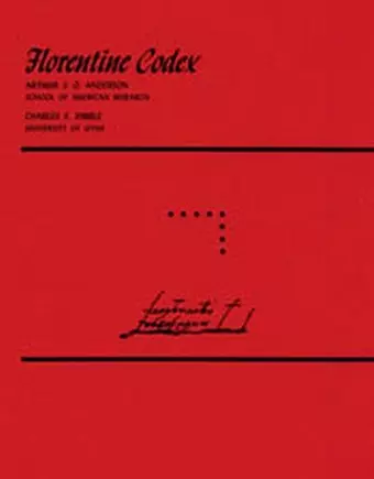 Florentine Codex: Volume 8 cover