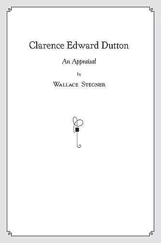 Clarence Edward Dutton cover