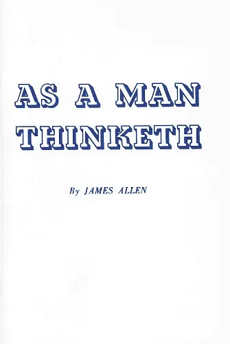 As a Man Thinketh cover