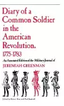 Diary of a Common Soldier in the American Revolution, 1775–1783 cover