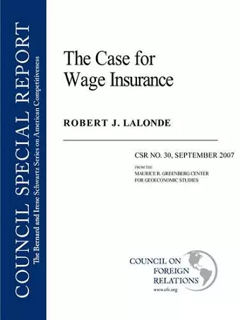 The Case for Wage Insurance cover