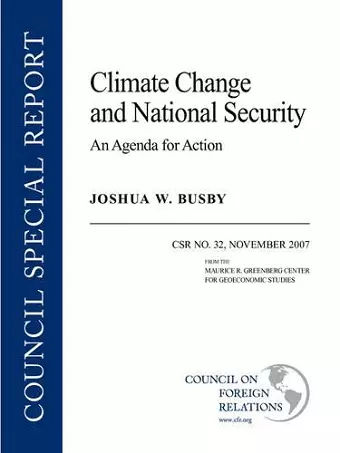 Climate Change and National Security cover