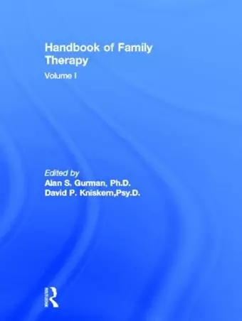 Handbook Of Family Therapy cover