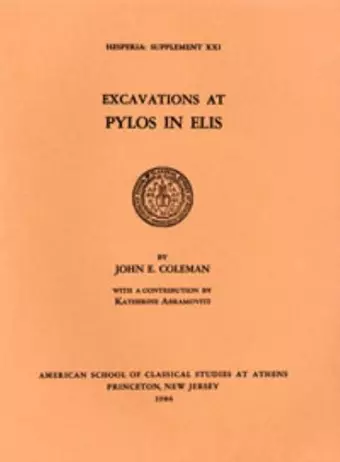 Excavations at Pylos in Elis cover