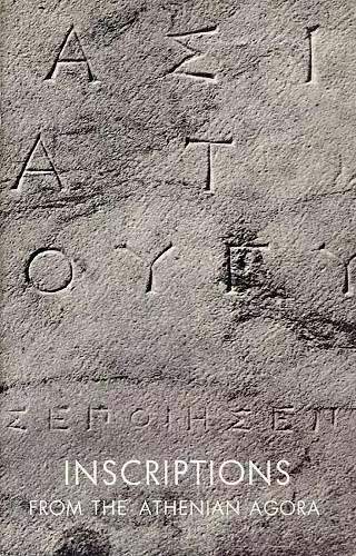 Inscriptions from the Athenian Agora cover