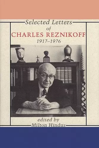 Selected Letters of Charles Reznikoff cover