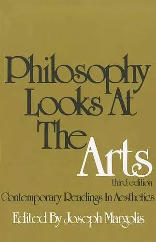 Philosophy Looks At The Arts cover