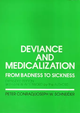 Deviance and Medicalization cover