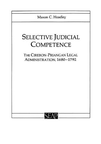 Selective Judicial Competence cover