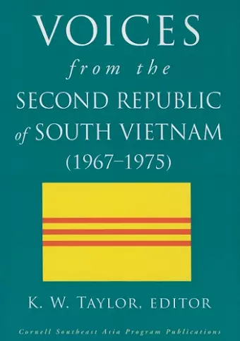 Voices from the Second Republic of South Vietnam (1967–1975) cover