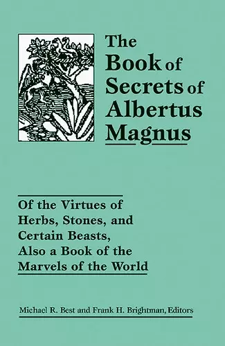 The Book of Secrets of Albertus Magnus cover