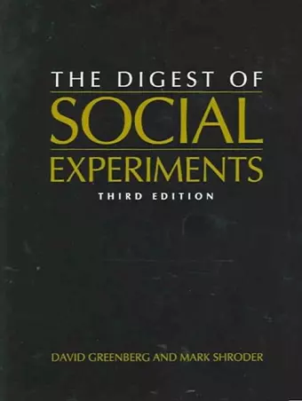 Digest of Social Experiments cover