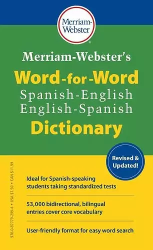 Merriam-Webster's Word-for-Word Spanish-English Dictionary  cover