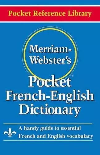 Merriam Webster Pocket French-English Dictionary cover