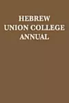 Hebrew Union College Annual cover