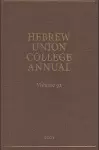 Hebrew Union College Annual Vol. 92 (2021) cover
