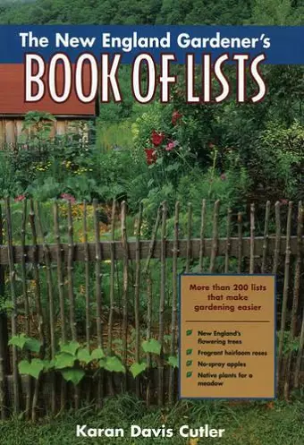 The New England Gardener's Book of Lists cover