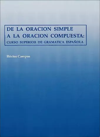 De la oración simple a la oración compuesta cover