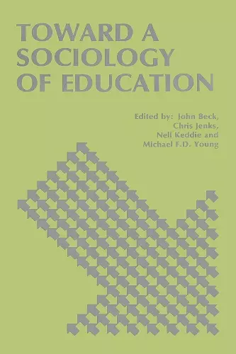 Toward a Sociology of Education cover