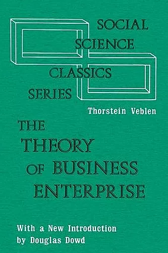 The Theory of Business Enterprise cover